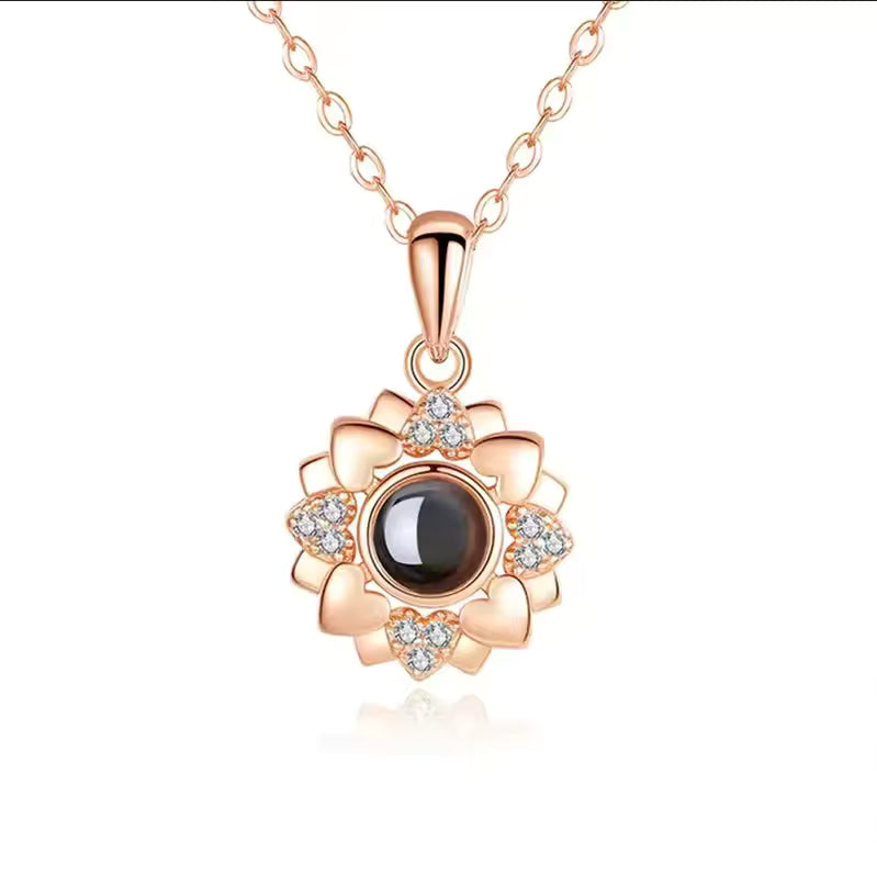 Infinity Necklace "I Love You" in 100 Different Languages