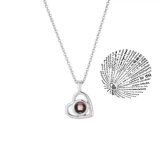 Infinity Necklace "I Love You" in 100 Different Languages